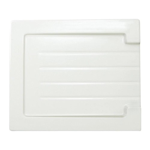 Grooved ceramic gloss - ceramic, white