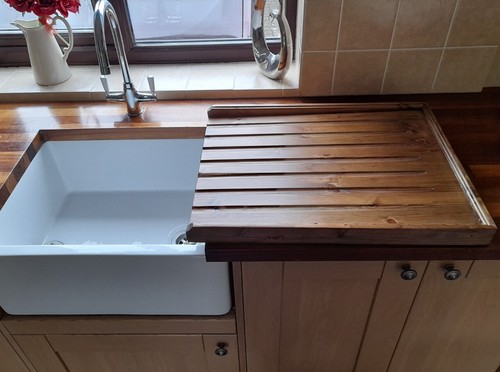Large pine draining board - large, for